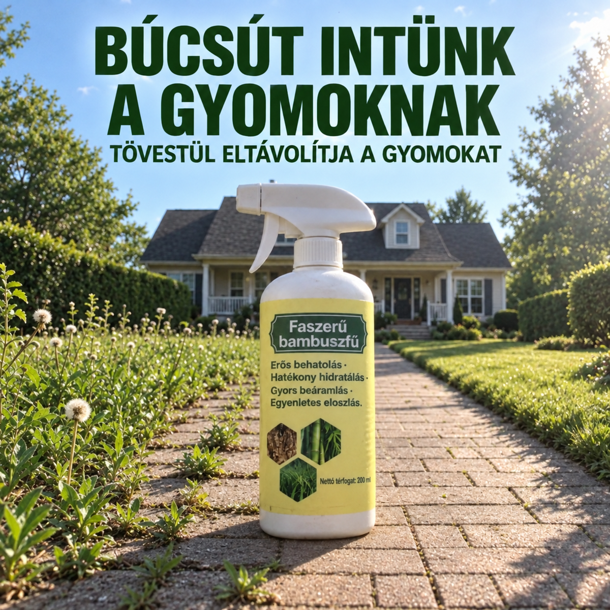 🔥2026-os AKCIÓ – Gyorsan ható, természetes gyom- és fűirtó spray