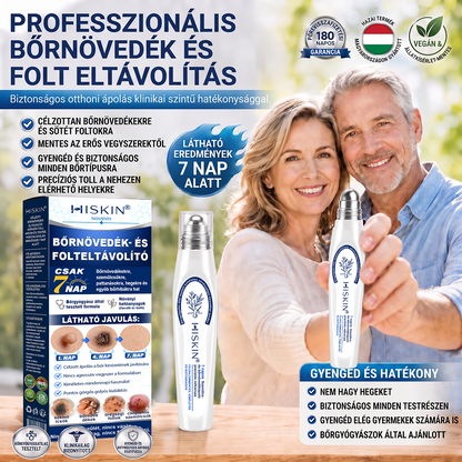 Hivatalos Márkabolt | Hiskin® 7 napos Szemölcseltávolító Roll-on Ápoló Folyadék (Fájdalommentes rollerball technológia, hegek nélkül) 🐬