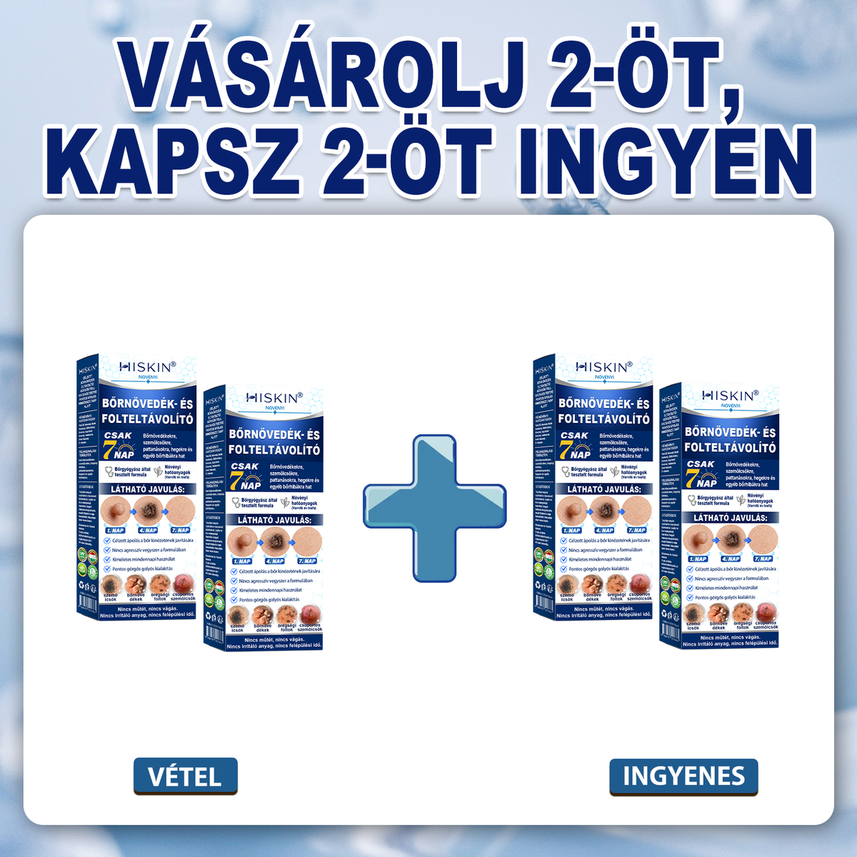 Hivatalos Márkabolt | Hiskin® 7 napos Szemölcseltávolító Roll-on Ápoló Folyadék (Fájdalommentes rollerball technológia, hegek nélkül) 🐬