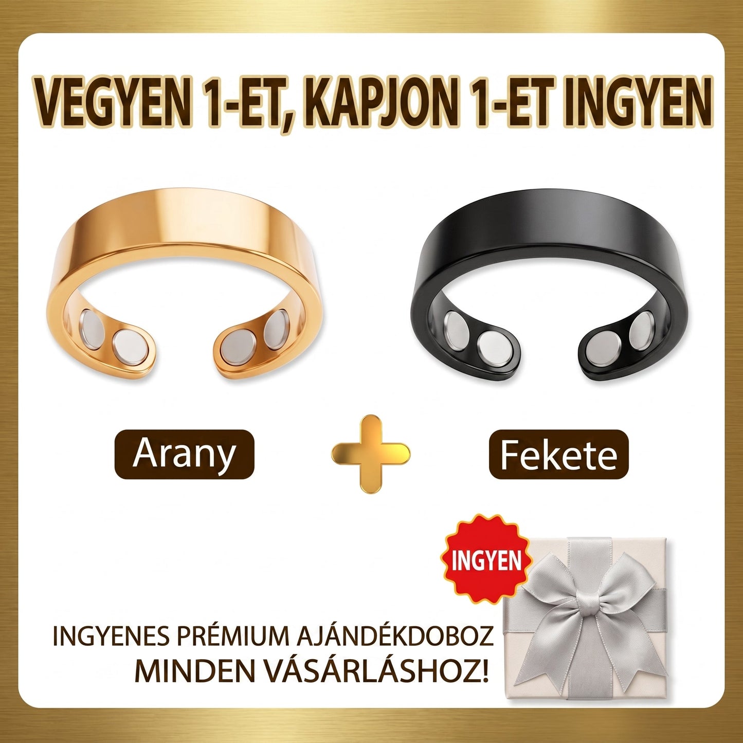 Resupe® Fogyókúrás Anyagcsere Mágneses Terápiás Gyűrű: Hárommagos Anyagcsere Aktiválás — Mindössze 30 perc naponta a Fogyás és a Nyirokkeringés támogatására — Plusz ízületi enyhülés, jobb alvás és mentális tisztaság.