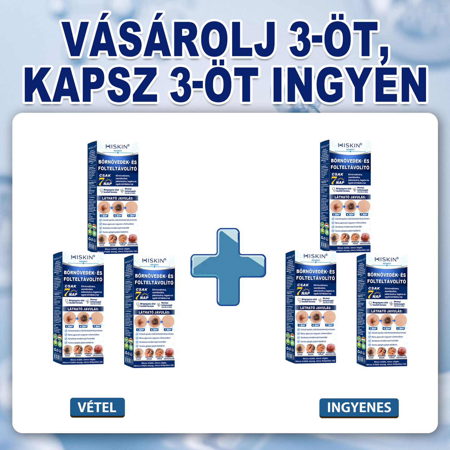 Hivatalos Márkabolt | Hiskin® 7 napos Szemölcseltávolító Roll-on Ápoló Folyadék (Fájdalommentes rollerball technológia, hegek nélkül) 🐬