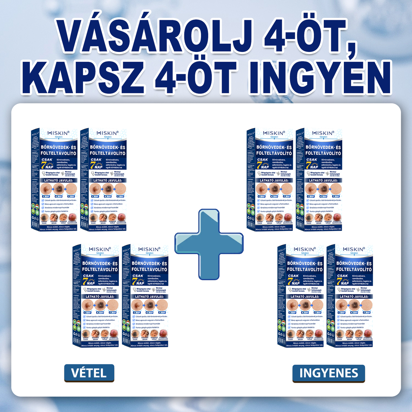 Hivatalos Márkabolt | Hiskin® 7 napos Szemölcseltávolító Roll-on Ápoló Folyadék (Fájdalommentes rollerball technológia, hegek nélkül) 🐬