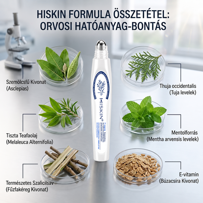 Hivatalos Márkabolt | Hiskin® 7 napos Szemölcseltávolító Roll-on Ápoló Folyadék (Fájdalommentes rollerball technológia, hegek nélkül) 🐬